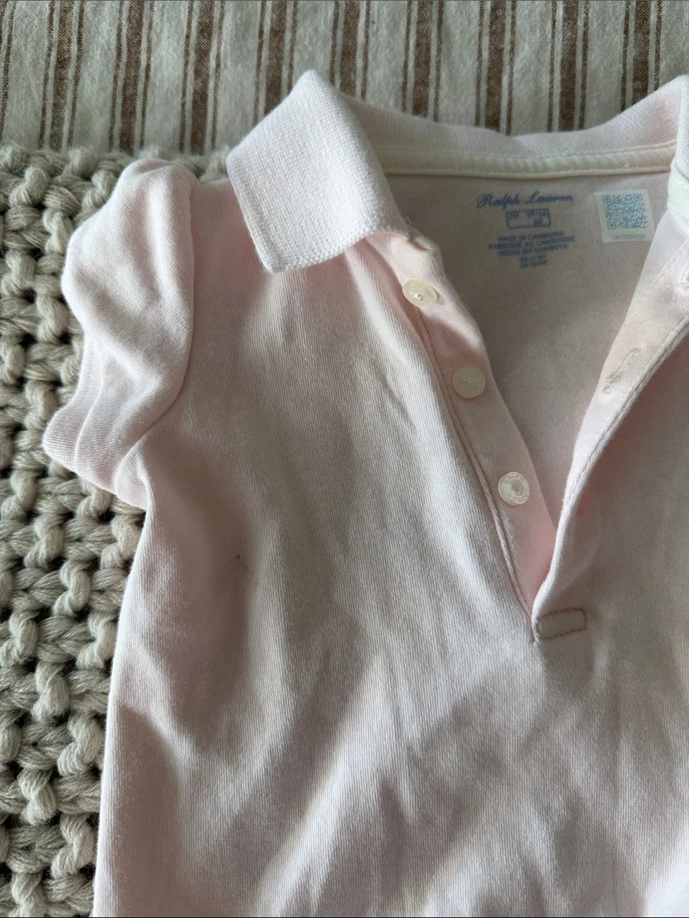Ralph Lauren baby bloomers & dress baby pink 3m